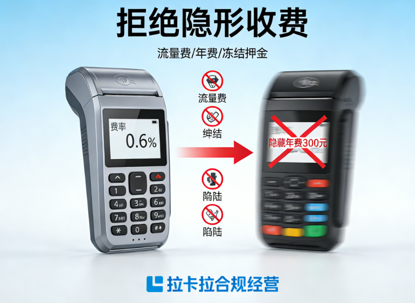 拉卡拉微智能POS机：如何辨别一台好POS机？避开隐藏收费陷阱，关键看这几点！