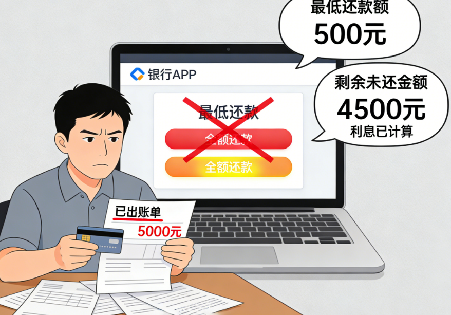 信用卡还款日资金紧张？别碰更低还款！