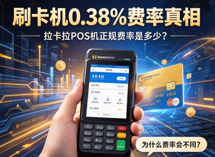 刷卡机0.38%费率真相：拉卡拉POS机正规费率是多少？